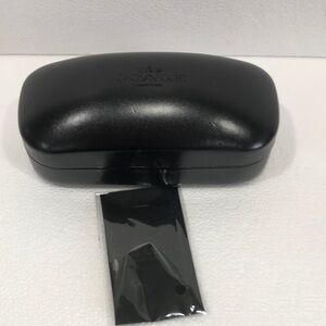 Coach Black Eyewear Case with cloth